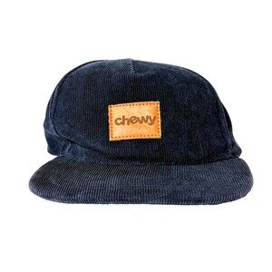 Chewy Corduroy Hat Navy Blue Strapback The Crosby Snapback Cap